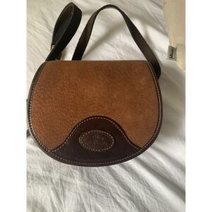 Vintage Don Martin Carpincho Leather Crossbody Bag Brown Genuine Fur